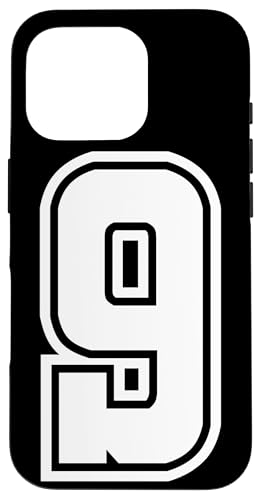 Nummer 9 T-Shirt Baseball Fußball Fußball Nummeriert Trikot Hülle für iPhone 16 Pro Nummer 9 T-Shirt Baseball Fußball Fußball Nummeriert Trikot Hülle für iPhone 16 Pro von Sporty Number Team Numbered Gamewear