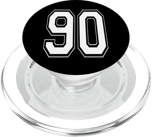 Nummer 90 T-Shirt Baseball Fußball Fußball Nummeriert Trikot PopSockets PopGrip für MagSafe Nummer 90 T-Shirt Baseball Fußball Fußball Nummeriert Trikot PopSockets PopGrip für MagSafe von Sporty Number Team Numbered Gamewear