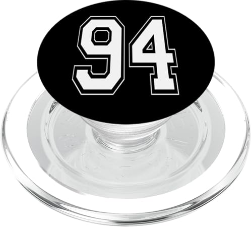 Nummer 94 T-Shirt Baseball Fußball Fußball nummeriert Trikot PopSockets PopGrip für MagSafe Nummer 94 T-Shirt Baseball Fußball Fußball nummeriert Trikot PopSockets PopGrip für MagSafe von Sporty Number Team Numbered Gamewear
