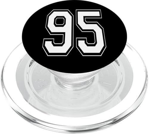 Nummer 95 T-Shirt Baseball Fußball Fußball nummeriertes Trikot PopSockets PopGrip für MagSafe Nummer 95 T-Shirt Baseball Fußball Fußball nummeriertes Trikot PopSockets PopGrip für MagSafe von Sporty Number Team Numbered Gamewear