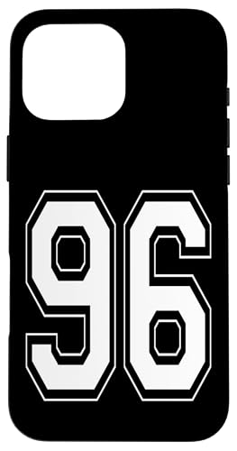 Nummer 96 T-Shirt Baseball Fußball Fußball nummeriertes Trikot Hülle für iPhone 16 Pro Max Nummer 96 T-Shirt Baseball Fußball Fußball nummeriertes Trikot Hülle für iPhone 16 Pro Max von Sporty Number Team Numbered Gamewear