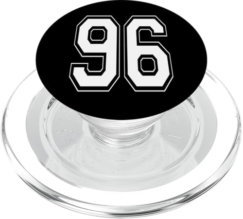 Nummer 96 T-Shirt Baseball Fußball Fußball nummeriertes Trikot PopSockets PopGrip für MagSafe Nummer 96 T-Shirt Baseball Fußball Fußball nummeriertes Trikot PopSockets PopGrip für MagSafe von Sporty Number Team Numbered Gamewear