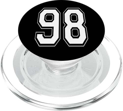 Nummer 98 T-Shirt Baseball Fußball Fußball nummeriertes Trikot PopSockets PopGrip für MagSafe Nummer 98 T-Shirt Baseball Fußball Fußball nummeriertes Trikot PopSockets PopGrip für MagSafe von Sporty Number Team Numbered Gamewear