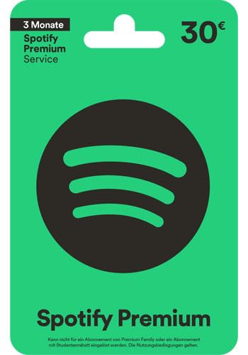 Spotify Premium €30 (Versand per E-Mail - Code kann nur in Österreich eingelöst werden, Code ist nicht in Deutschland verfügbar) Standard | PC/Mac Code von Spotify