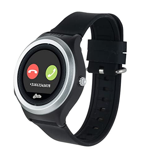 Spotter Kinder und Senioren (Demenz) Smartwatch mit GPS Tracker Kinder Senioren Schwarz Prepaid SIM Karte für Smart Watch Kinder und Senioren Wasserdicht IP67 von Spotter