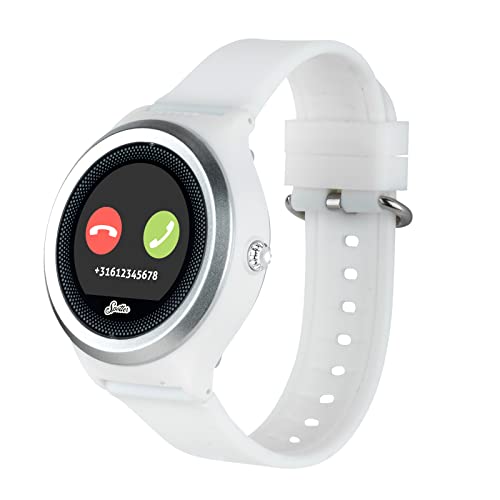 Spotter Kinder und Senioren (Demenz) Smartwatch mit GPS Tracker Kinder Senioren Weiß Prepaid SIM Karte für Smart Watch Kinder und Senioren Wasserdicht IP67 von Spotter