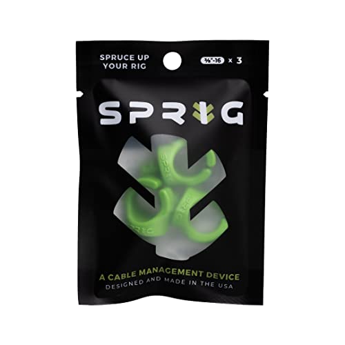 Sprig - Kabelführungsclips 3/8"-16, 3er-Pack - Grün von Sprig