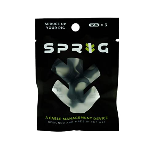 Sprig - Kabelführungsclips 3/8"-16, 3er-Pack - Schwarz von Sprig