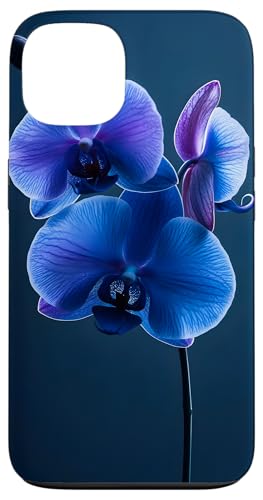 Blaue Orchidee mit Blumenmuster Hülle für iPhone 13 Blaue Orchidee mit Blumenmuster Hülle für iPhone 13 von Spring Designs by Dennex