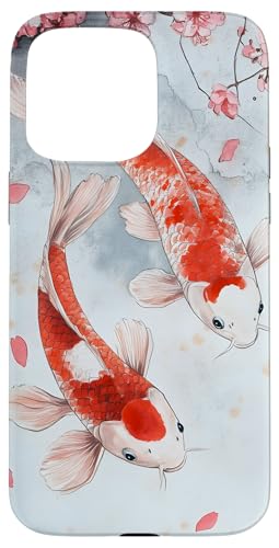 Koi Fisch Kirschblüte Natur Hülle für iPhone 15 Pro Max Koi Fisch Kirschblüte Natur Hülle für iPhone 15 Pro Max von Spring Designs by Dennex