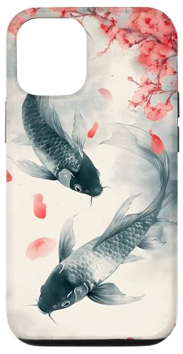 Koi Fisch und Kirschblüte Aquarell Hülle für iPhone 12/12 Pro Koi Fisch und Kirschblüte Aquarell Hülle für iPhone 12/12 Pro von Spring Designs by Dennex