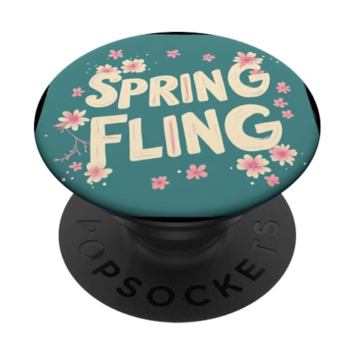 Lustige Farben und Happy Spring Fling Kostüm PopSockets Klebender PopGrip von Spring Fling Outfit