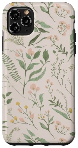 Botanische Blumen Pflanzengarten Aquarell Grün Hülle für iPhone 11 Pro Max Botanische Blumen Pflanzengarten Aquarell Grün Hülle für iPhone 11 Pro Max von Spring