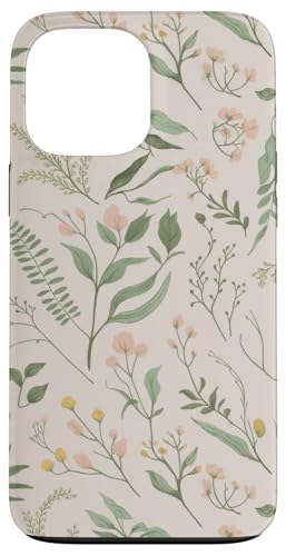 Botanische Blumen Pflanzengarten Aquarell Grün Hülle für iPhone 13 Pro Max Botanische Blumen Pflanzengarten Aquarell Grün Hülle für iPhone 13 Pro Max von Spring