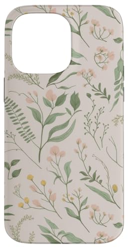Botanische Blumen Pflanzengarten Aquarell Grün Hülle für iPhone 14 Pro Max Botanische Blumen Pflanzengarten Aquarell Grün Hülle für iPhone 14 Pro Max von Spring