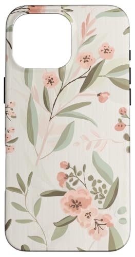 Botanische Blumen Pflanzengarten Aquarell Grün Hülle für iPhone 16 Pro Max Botanische Blumen Pflanzengarten Aquarell Grün Hülle für iPhone 16 Pro Max von Spring