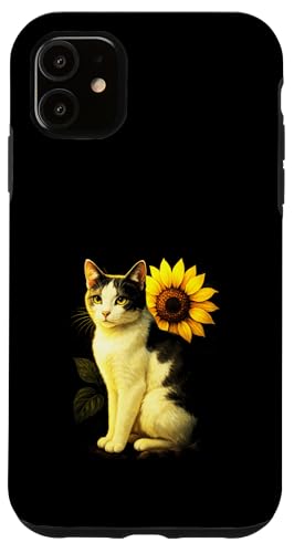 Katze Sonnenblume Haustier Tier Natur Niedlich Kunst Garten Hülle für iPhone 11 Katze Sonnenblume Haustier Tier Natur Niedlich Kunst Garten Hülle für iPhone 11 von Spring