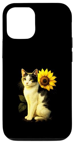 Katze Sonnenblume Haustier Tier Natur Niedlich Kunst Garten Hülle für iPhone 12/12 Pro Katze Sonnenblume Haustier Tier Natur Niedlich Kunst Garten Hülle für iPhone 12/12 Pro von Spring