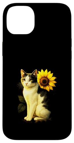 Katze Sonnenblume Haustier Tier Natur Niedlich Kunst Garten Hülle für iPhone 14 Plus Katze Sonnenblume Haustier Tier Natur Niedlich Kunst Garten Hülle für iPhone 14 Plus von Spring