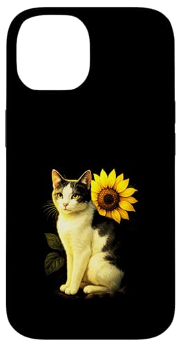 Katze Sonnenblume Haustier Tier Natur Niedlich Kunst Garten Hülle für iPhone 14 Katze Sonnenblume Haustier Tier Natur Niedlich Kunst Garten Hülle für iPhone 14 von Spring