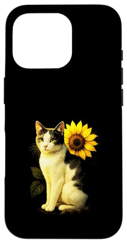 Katze Sonnenblume Haustier Tier Natur Niedlich Kunst Garten Hülle für iPhone 16 Pro Katze Sonnenblume Haustier Tier Natur Niedlich Kunst Garten Hülle für iPhone 16 Pro von Spring