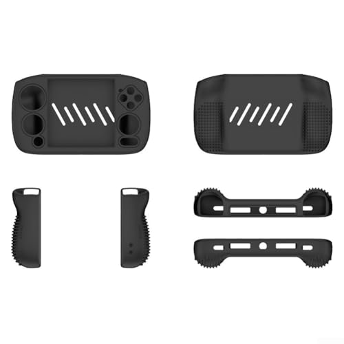 Fallschutz Silikonhülle für ANBERNIC RG Cubexx, passgenau, mit Soft-Touch-Finish (schwarz) von Springwillfly