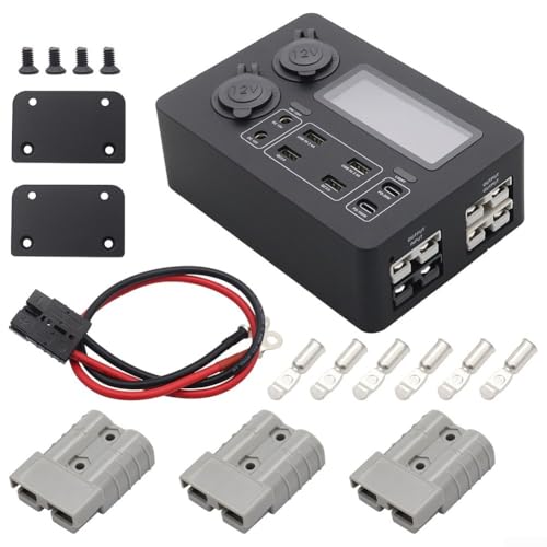 Multi USB 100W Power Box mit LED Display zum Schnellladen in für Wohnmobile und Marine Fahrzeuge (mit Line) von Springwillfly