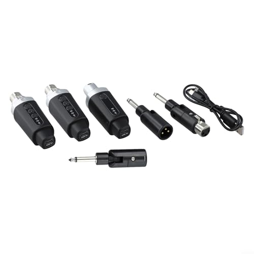 Springwillfly 2,4 GHz digitale Audioübertragung XLR Wireless für Mikrofon-Konverter für Hochleistungseinsatz (1 in 2) von Springwillfly