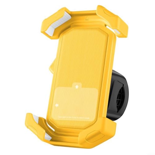 Springwillfly Elektrische Handyhalterung für Motorrad, stabiles Design für alle Smartphones (gelb) von Springwillfly