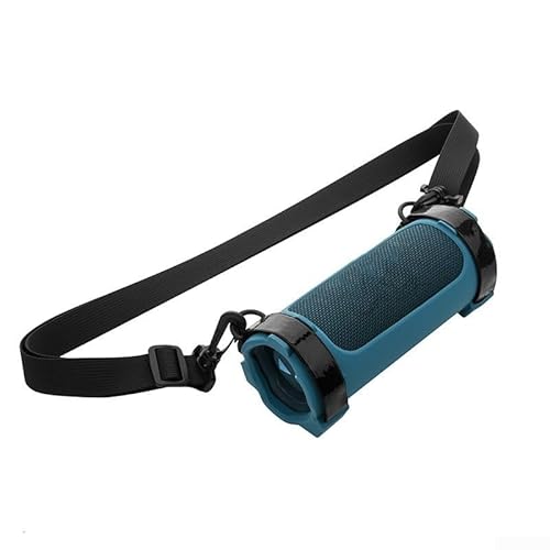 Springwillfly Hartschalen-Reiseetui mit Silikonhülle, Hülle und Silikonhülle, Schwarz für JBL Flip 6 Flip6 tragbaren Lautsprecher (blau) von Springwillfly