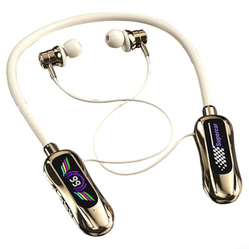 Springwillfly Kabellose 60-Stunden-Kopfhörer bieten schnelles Aufladen und stabile kabellose 5.4-Verbindung für Musikliebhaber (Silber) von Springwillfly