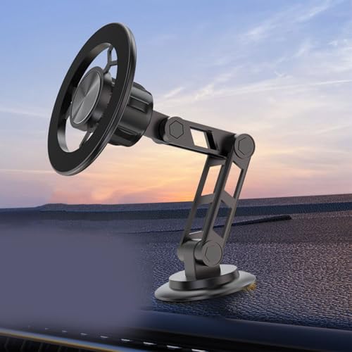 Springwillfly Kfz-Handyhalterung, drehbare Handyhalterung aus Legierung, 360° Instrumentententafel, Windschutzscheiben-Unterstützung (schwarz) von Springwillfly