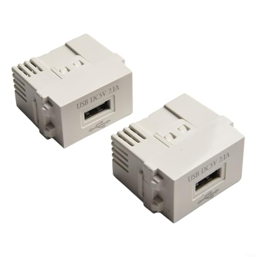Springwillfly USB-Schnittstellen-Adaptermodul für mobiles Laden mit schneller 2 1 A Geschwindigkeit, für Handy für Zuhause, Hotel, Dekoration (2 Stück) von Springwillfly