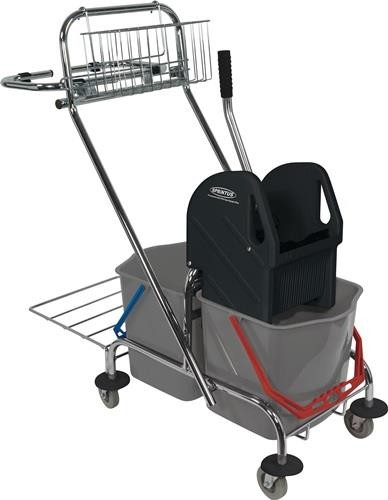 Sprintus Reinigungswagen Eimer 2x17l,Presse,Ablagekorb STA 301081 Sprintus Reinigungswagen Eimer 2x17l,Presse,Ablagekorb STA 301081 von Sprintus