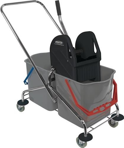 Sprintus Reinigungswagen Eimer 2x27l,Presse STA 301114 Sprintus Reinigungswagen Eimer 2x27l,Presse STA 301114 von Sprintus