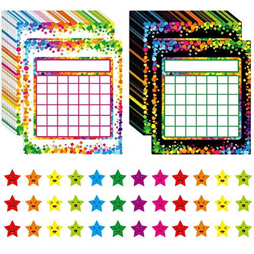 66 Belohnungstafel/Star Chart in 2 Designs mit 2024 Sternstickern von SpriteGru
