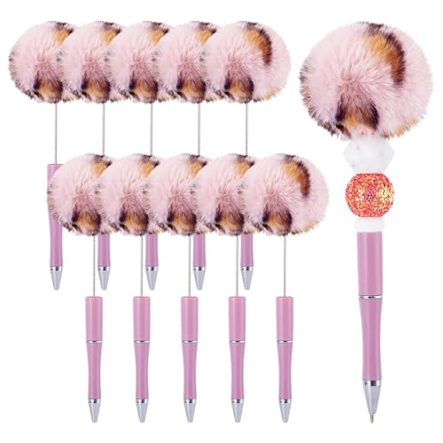 Spritewelry Flauschige Perlenstifte, Plüsch-Kugelschreiber, niedlicher Pompom-Stift, Schaft, Tintenroller für DIY, personalisierter Stift, Büro, Schulbedarf, Flamingo, 10 Stück Spritewelry Flauschige Perlenstifte, Plüsch-Kugelschreiber, niedlicher Pompom-Stift, Schaft, Tintenroller für DIY, personalisierter Stift, Büro, Schulbedarf, Flamingo, 10 Stück von Spritewelry