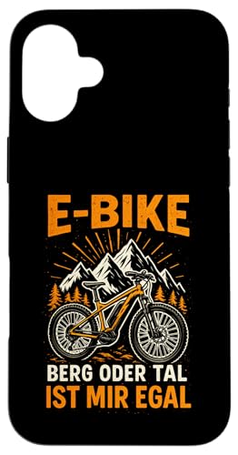 E-bike Berg Oder Tal Ist Mir Egal - Lustiger Hülle für iPhone 16 Plus E-bike Berg Oder Tal Ist Mir Egal - Lustiger Hülle für iPhone 16 Plus von Spruch Humor Witz Mountainbike E-bike