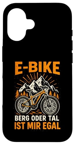 E-bike Berg Oder Tal Ist Mir Egal - Lustiger Hülle für iPhone 16 E-bike Berg Oder Tal Ist Mir Egal - Lustiger Hülle für iPhone 16 von Spruch Humor Witz Mountainbike E-bike