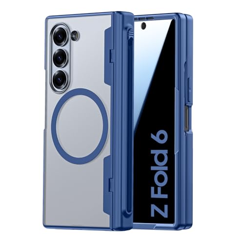 Spugan Schutzhülle für Samsung Galaxy Z Fold 6, mit MagSafe, integrierter Sichtschutz, S-Stifthalter und Scharnierabdeckung, durchscheinend, matt, stark, magnetisch, stoßfest, Blau Spugan Schutzhülle für Samsung Galaxy Z Fold 6, mit MagSafe, integrierter Sichtschutz, S-Stifthalter und Scharnierabdeckung, durchscheinend, matt, stark, magnetisch, stoßfest, Blau von Spugan