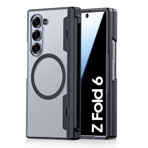 Spugan Schutzhülle für Samsung Galaxy Z Fold 6, mit MagSafe, integrierter Sichtschutz, S-Stifthalter und Scharnierabdeckung, durchscheinend, matt, stark, magnetisch, stoßfest, für Galaxy Z Fold 6 Spugan Schutzhülle für Samsung Galaxy Z Fold 6, mit MagSafe, integrierter Sichtschutz, S-Stifthalter und Scharnierabdeckung, durchscheinend, matt, stark, magnetisch, stoßfest, für Galaxy Z Fold 6 von Spugan
