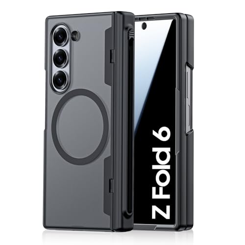 Spugan Schutzhülle für Samsung Galaxy Z Fold 6, mit MagSafe, integrierter Sichtschutz, S-Stifthalter und Scharnierabdeckung, durchscheinend, matt, stark, magnetisch, stoßfest, für Z Fold 6 Spugan Schutzhülle für Samsung Galaxy Z Fold 6, mit MagSafe, integrierter Sichtschutz, S-Stifthalter und Scharnierabdeckung, durchscheinend, matt, stark, magnetisch, stoßfest, für Z Fold 6 von Spugan