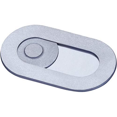 Spy-Fy Spyslide Webcam Abdeckung | Hochwertiges Edelstahl, 100% Kratzfest | Kein Plastik | für Laptop, MacBook, Tablet | Super Dünn (0,59 mm) | 1er-Pack | Silber von Spy-Fy