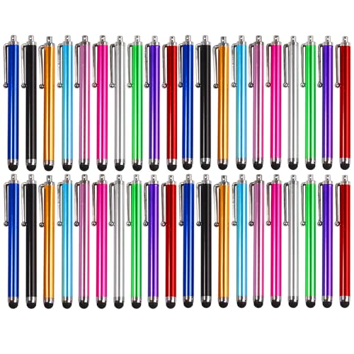 40 stück Eingabestift Mehrfarbig Farbenfroh Touchscreen Stift Eingabestift Stylus Stift Compatible with Huawei Samsung Galaxy iPhone iPad Tablet Smartphone für Universal Touch Screens Devices 40 stück Eingabestift Mehrfarbig Farbenfroh Touchscreen Stift Eingabestift Stylus Stift Compatible with Huawei Samsung Galaxy iPhone iPad Tablet Smartphone für Universal Touch Screens Devices von Spydge