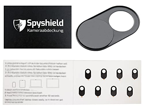 Spyshield 8X Kamera Abdeckung, Webcam Cover, Kamera Blocker für Smartphone, Tablet, Laptop von Spyshield