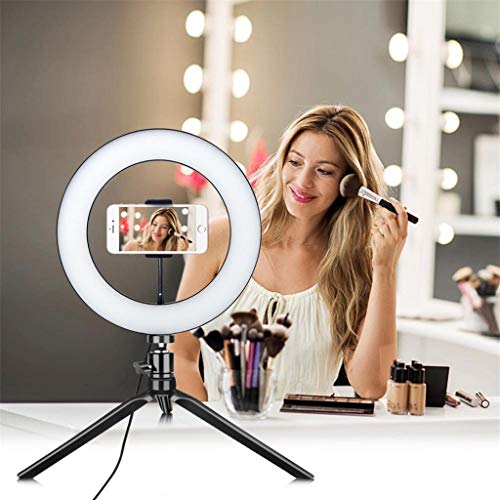 LED Ring Fill Light Lamp Selfie Camera Phone Studio Tripod Stand Video Dimmable 10 inch von Spzhike