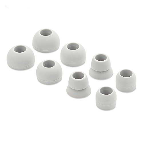 8 Grau Ersatz Silikon Ohrstöpsel Eargels für Beats by Dr. DRE Powerbeats 2 Wireless Stereo Kopfhörer von Sqrmekoko
