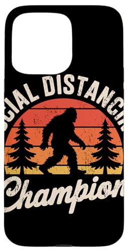 Social Distancing Champion Retro Bigfoot Hülle für iPhone 15 Pro Max Social Distancing Champion Retro Bigfoot Hülle für iPhone 15 Pro Max von Squatch'n Retro Humor Social Distancing