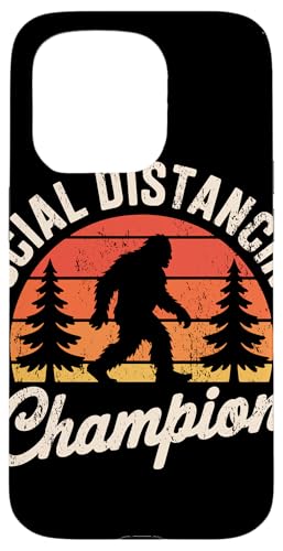 Social Distancing Champion Retro Bigfoot Hülle für iPhone 15 Pro Social Distancing Champion Retro Bigfoot Hülle für iPhone 15 Pro von Squatch'n Retro Humor Social Distancing