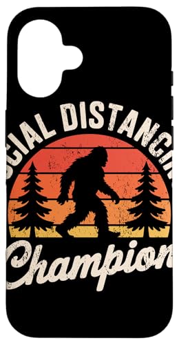 Social Distancing Champion Retro Bigfoot Hülle für iPhone 16 Social Distancing Champion Retro Bigfoot Hülle für iPhone 16 von Squatch'n Retro Humor Social Distancing